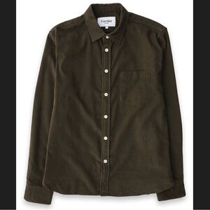 Men’s Corridor Pincord 11 Wale LS Corduroy Olive Button-Up Collared Shirt  Sz. S